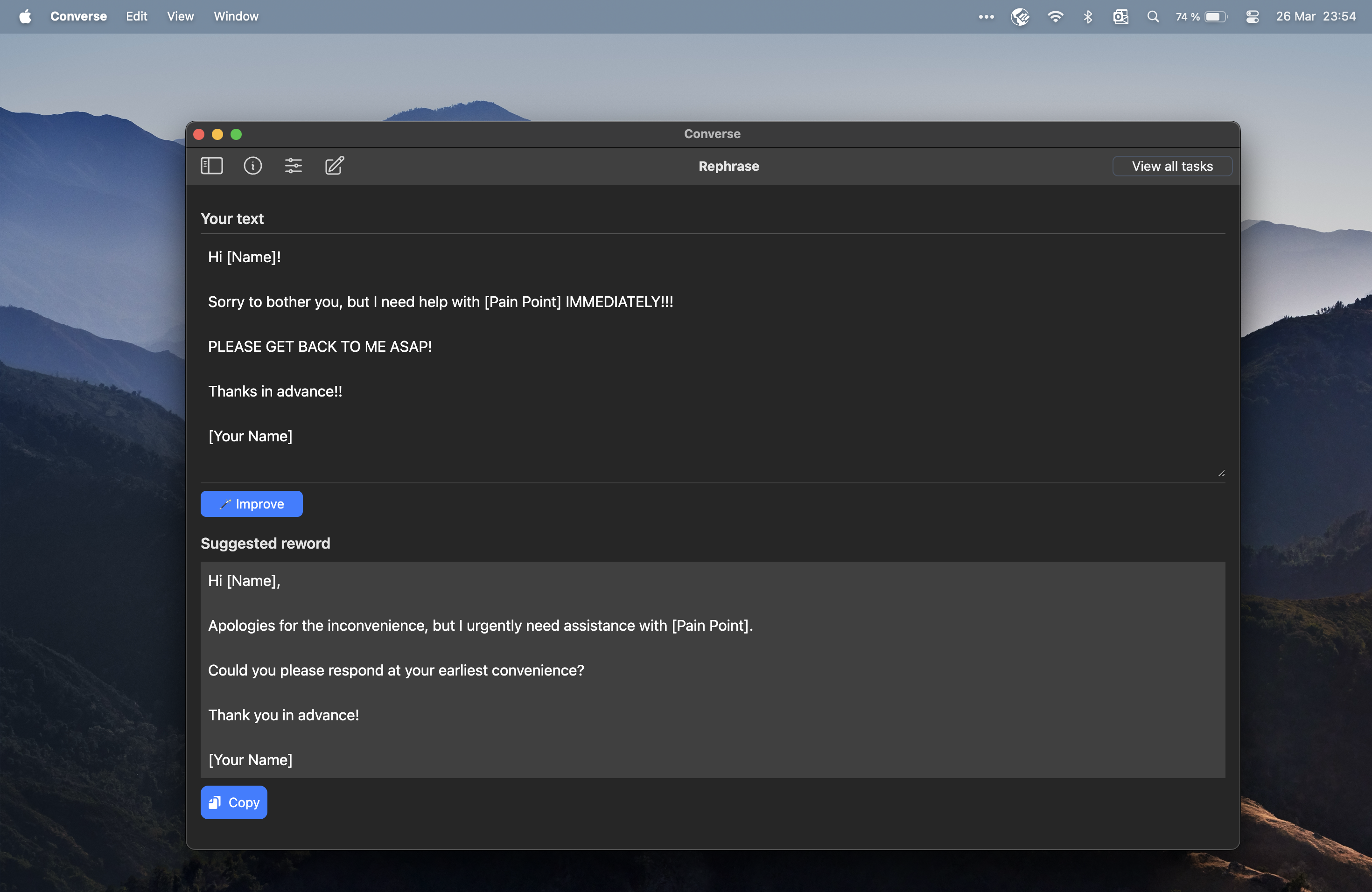 Converse Dark Mode